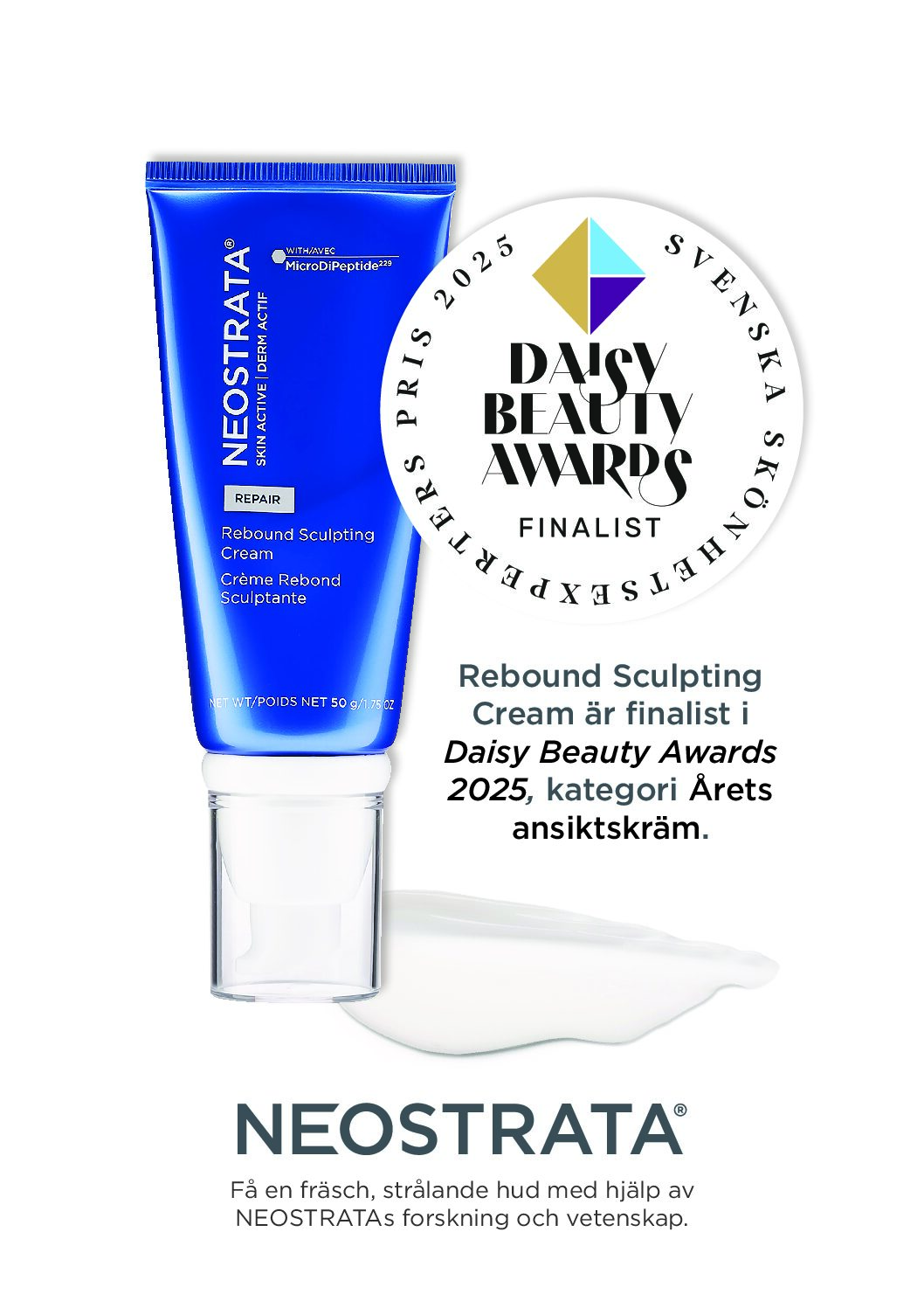 A4-skilt NEOSTRATA Rebound Sculpting Cream Award