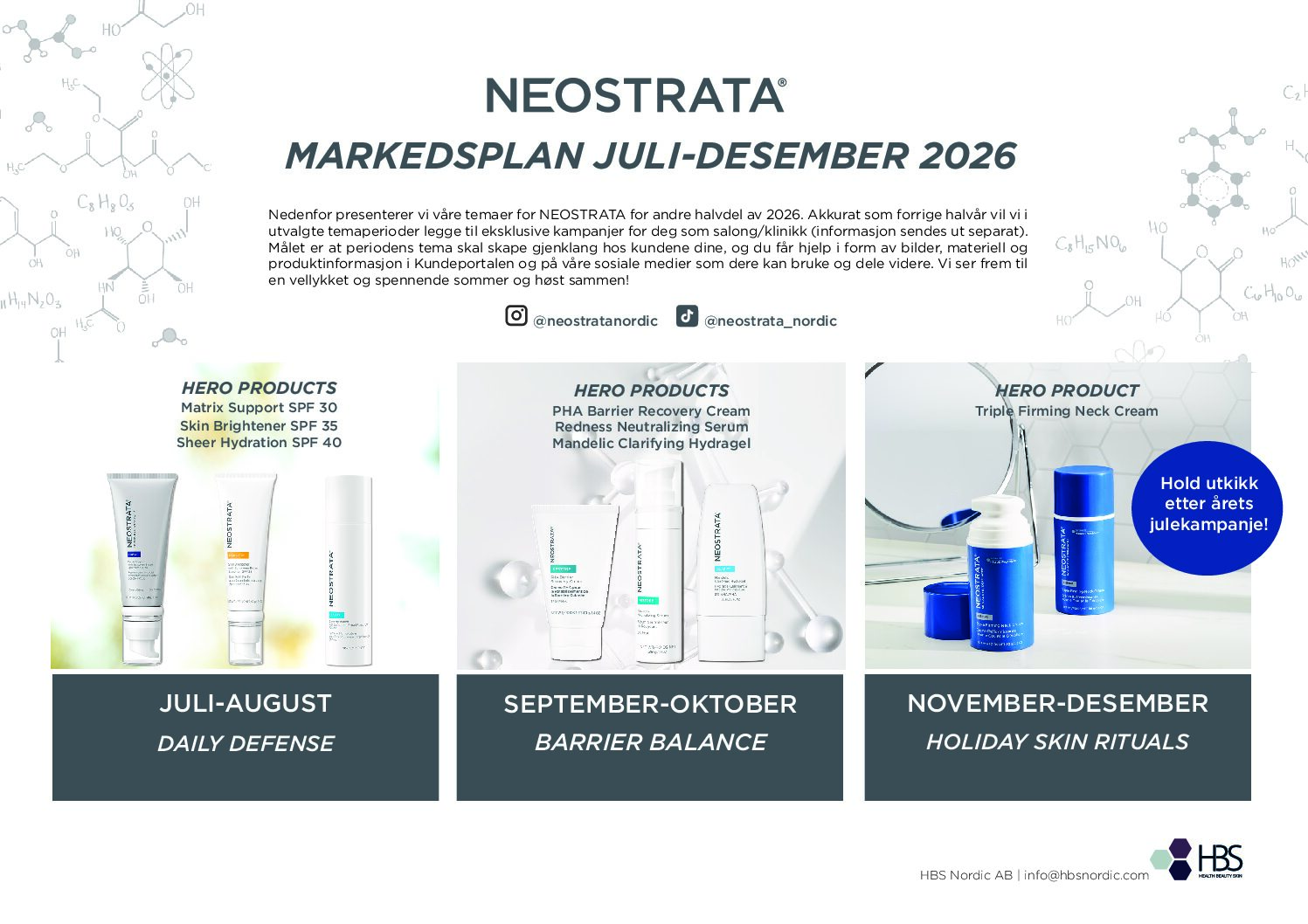 NEOSTRATA Markedsplan høst 2026